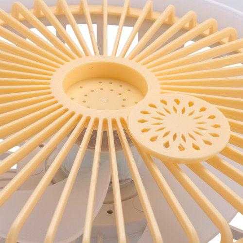 3X(E27-Ventilatore da Soffitto con Illuminazione, Luce Ventilatore Bassa Inclusa8554 - Foto 6 di 6