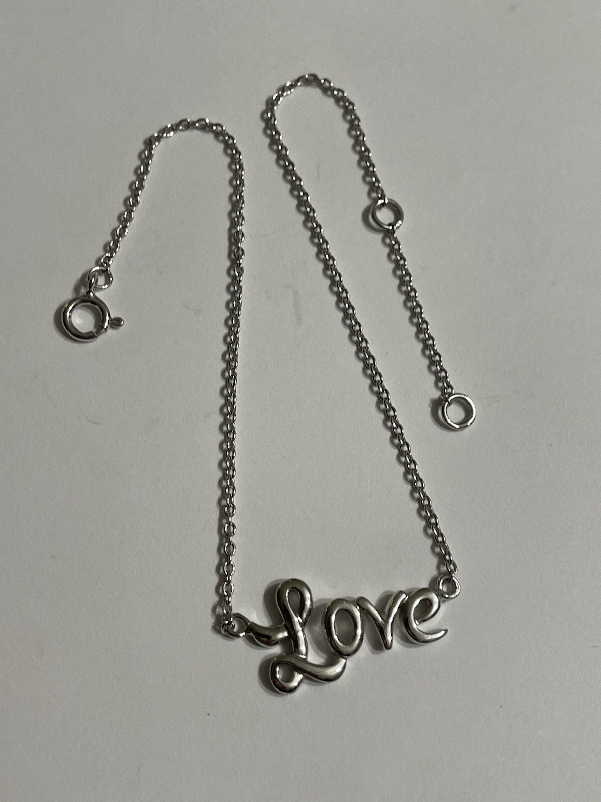 Stunning Signed, Solid Sterling Silver "LOVE" 9-1… - image 1
