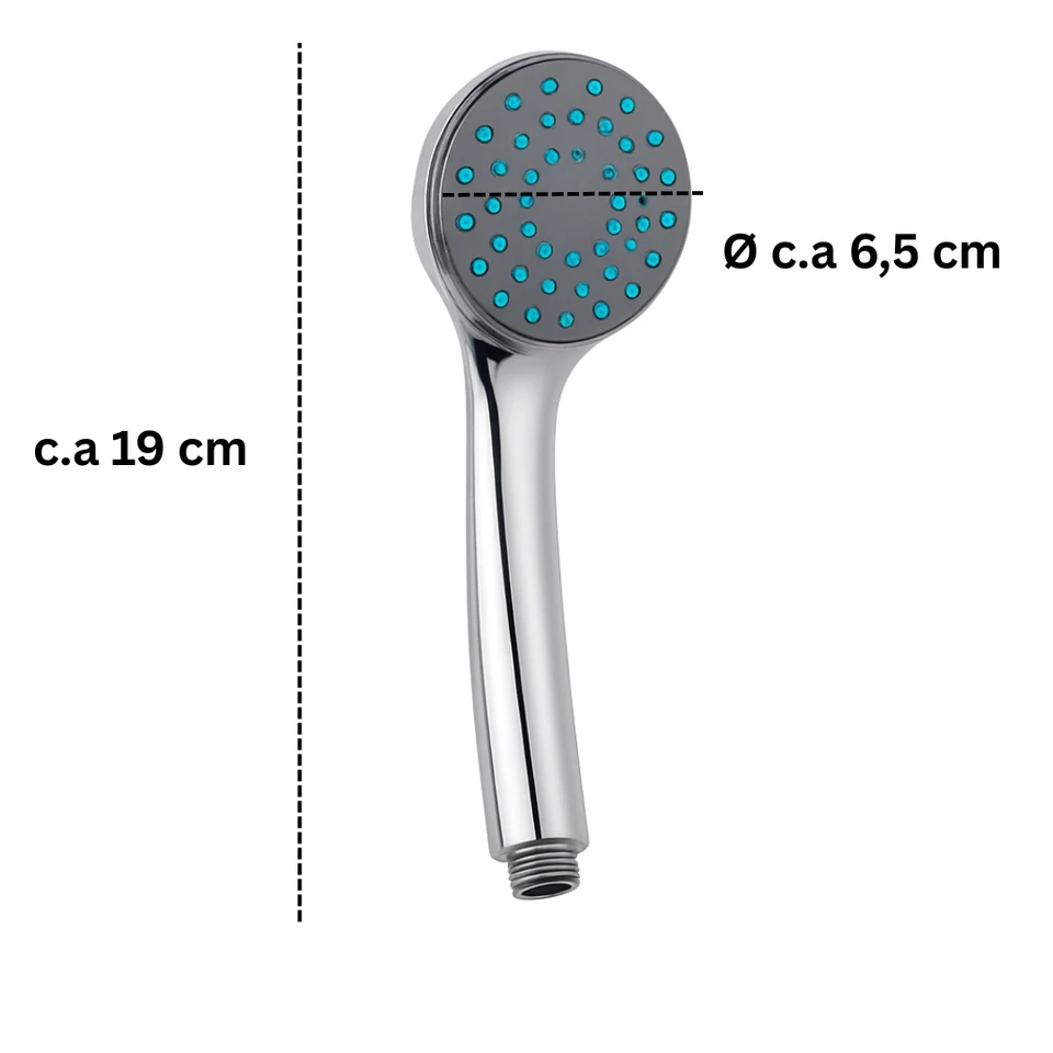 Handbrause mit 150cm Schlauch Duschkopf Duschbrause Funktionen Wasserspar Set - Bild 2 von 4