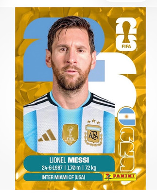 2026 PANINI FIFA World Cup STICKER RARE GOLD CRUMPLE ARGENTINA