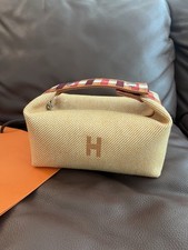 HERMES Bride-a-Brac Small PM Wool Toiletry Va...