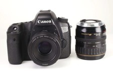 Canon EOS 6D Full Frame Camera + 50mm f/1.8 & 28-80mm Lens Bundle