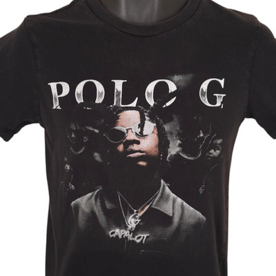 Polo G T Shirt Mens Size XS Black Capalot Rap Hip Hop Tee
