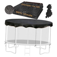 Trampoline Shade Cover, Sun Shade Cover Round 90 Sunblock Shade Cloth 14FT