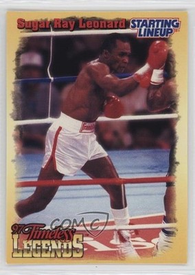 1997 Starting Lineup Timeless Legends Gold Borders Sugar Ray Leonard 01lu