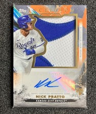 2023 Topps Inception Autograph Jumbo Patch Nick Pratto #IAJP-NP Orange /25 (RC)