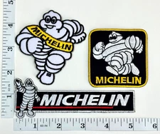 Embroidered 3-Patch Set - High Performance - Racing - Iron-on - Autos - Michelin