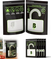 Curing Storage Bags - 1/2 LB Reusable 10.4 x 13.8 inches, 5 Pack 