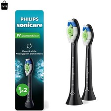 2-Pack W DiamondClean Toothbrush Heads with Advanced Stain Removal Technology
