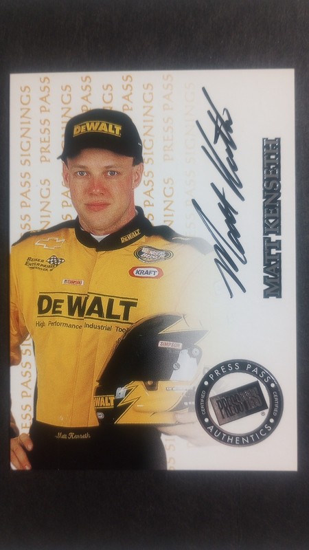 1999 Matt Kenseth Press Pass Signings S.N. 144/155 Special 2003 VIP Tin Release 