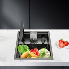 Kitchen Sink, Stainless Steel Kitchen Sink, Stainless Steel Sink with Cup Wash