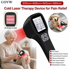 Cold Laser Therapy Device 650nm 808nm 905nm 980nm for Muscle Joint Relief Home