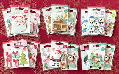 YOU CHOOSE - 3 PKGS CHRISTMAS DOODLEBUG SOOO CUTE Doodle-Pops 3D Stickers