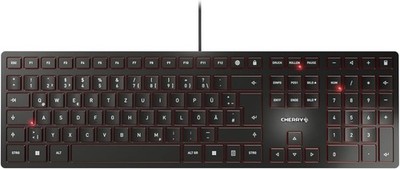 CHERRY KC 6000 SLIM, Ultraflache Design-Tastatur, Deutsches Layout (QWERTZ)