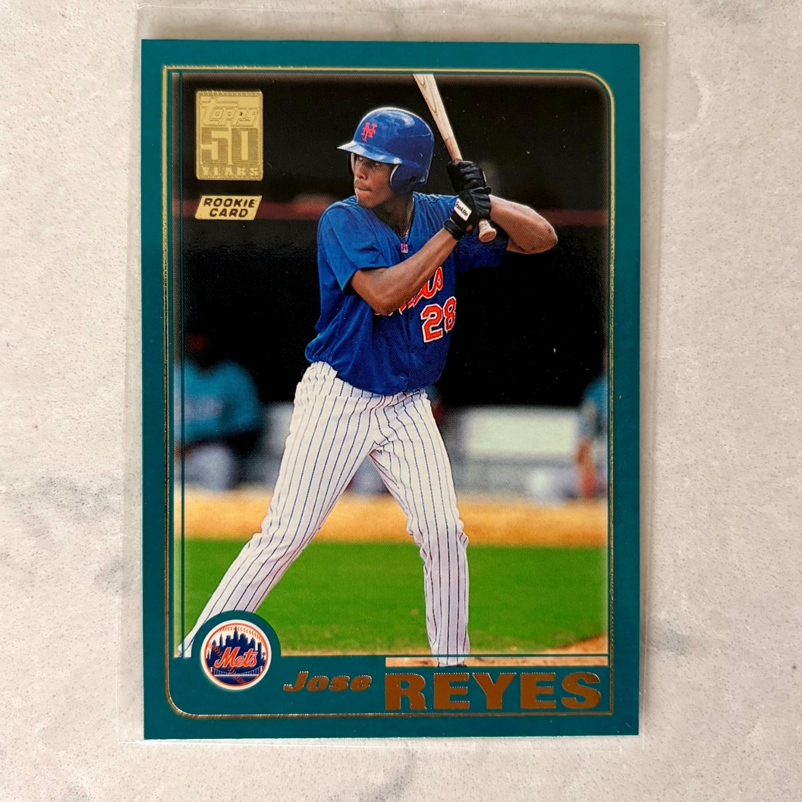 JOSE REYES RC 2001 Topps Traded Rookie Card #T242 New York Mets NYM MLB