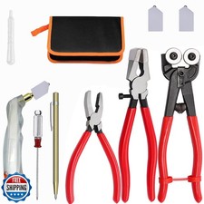 Puwany Glass Cutting Tool Set,Wheeled Tile Nippers Breaking Plier