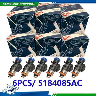 6x OEM 5184085AC New GENUINE BOSCH FUEL Injectors WRANGLER Challenger 3.6L