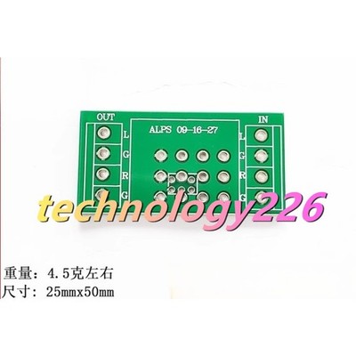 2PC ALPS 16/09/27 Type Volume potentiometer pcb Circuit/Adapter board #TT