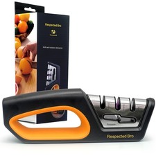 4-in-1 Knife and Scissors Sharpener, Premium Kitchen Knife Sharpener Tool, He...