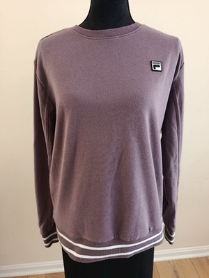 Fila Womens French Terry Crewneck Sweatshirt Size Large Color purple