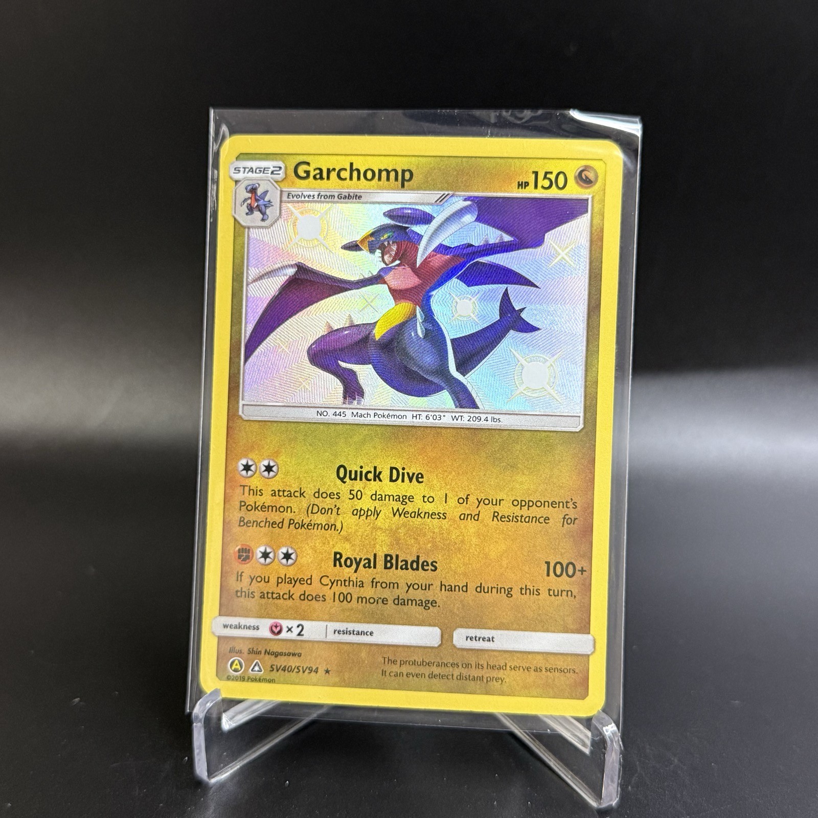 2019 Pokemon Hidden Fates Garchomp SV40/SV94 Shiny Vault
