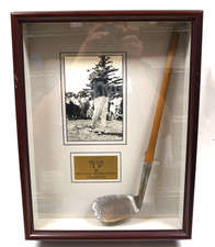 Byron Nelson Autographed Signed Photo Plaque Putter Matted Framed 13