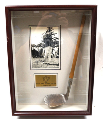 Byron Nelson Autographed Signed Photo Plaque Putter Matted Framed 13''x17'' ART DG