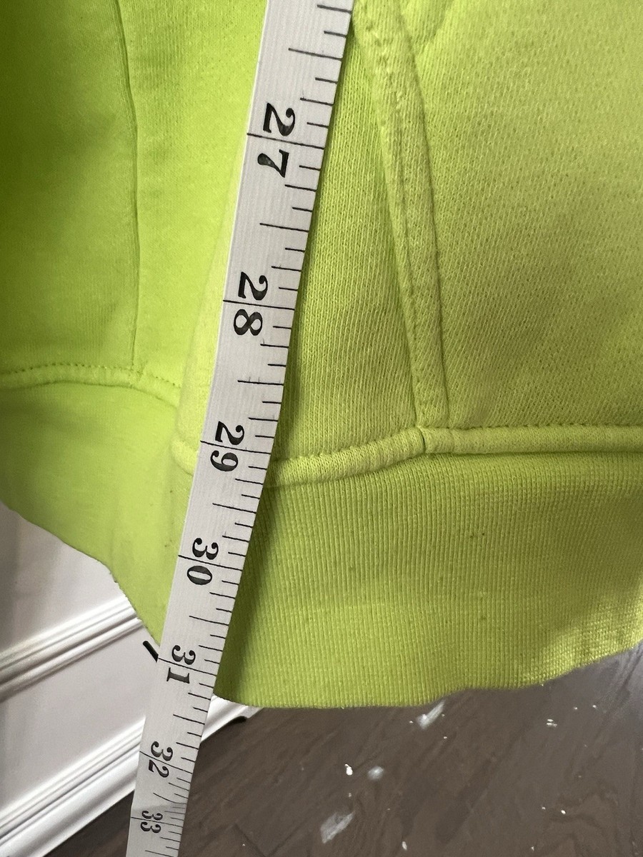 Kappa Banda Hurtado Hoodie Lime Green Neon Tape Logo Baccello Upside Down XXXL View 5