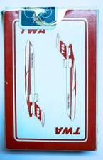 Vintage TWA Airlines Playing Cards- Used