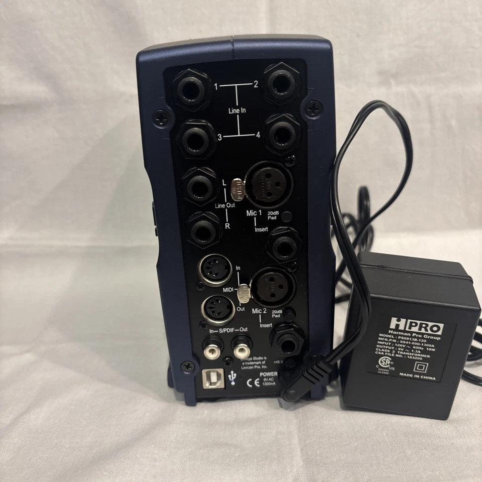 Lexicon Omega Desktop Recording Studio USB Audio Interface w/AC Adapter Tested  - Image 3 of 4