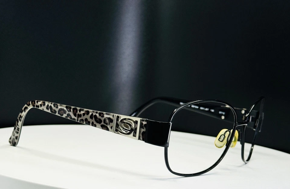 De colección Bebe Delicioso BB7054 (001) JET Mujeres Negro Leopardo Gafas SOLO MARCOS Foto 2 de 4