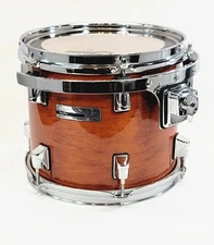 TAYE TourPro 10" Rack Tom Drum - Orange Lacquer Finish with brand new drumhead