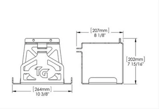 Trail Gear Battery Box Steel Natural Each - Image 2 of 4