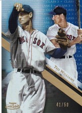 2019 Topps Gold Label Boston Red Sox Ted Williams Base Class 3 Blue 41/50