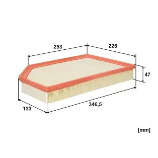 Für FILTRON AP 165/9 Air filter AP 165/9 Air filter (Cartridge) fits: VOLVO S60 - Bild 3