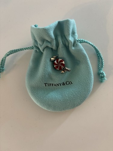 RARE Tiffany & Co. Red Enamel Bon Bon Candy Charm Pendant with Packaging