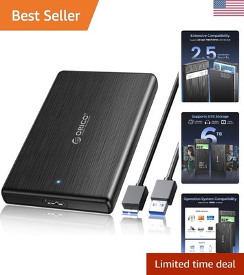 USB 3.0 to SATA III 2.5'' External Hard Drive Enclosure for 2.5 Inch 7mm-9.5mm...