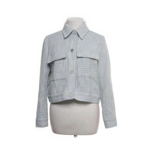 Zara, Oberhemd, Damen, Größe: XS, Blau/Weiß, Tweed #dPf