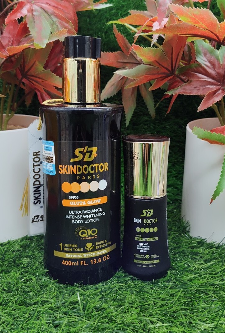 Skin Doctor Paris Glutathion Glow Body Lotion X 1 & Serum X 1 Ultra Radiance
