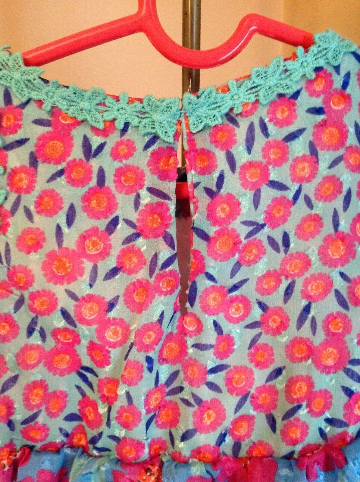 Set abito a trapezio Kate Spade $78 Tangeri floreale bambino nuovo con etichette taglia 12M