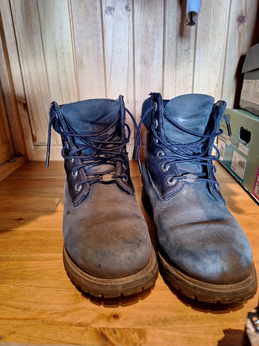 Women's Timberland Ankle Navy Leather Lace Up Boots UK Size 5, EU