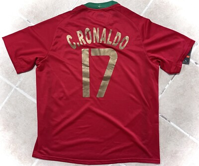 Nike ポルトガル C.ロナウド 17 EURO 2008 シャツ Cristiano Ronaldo #17 Portugal 2008-10 Nike Home Jersey New
