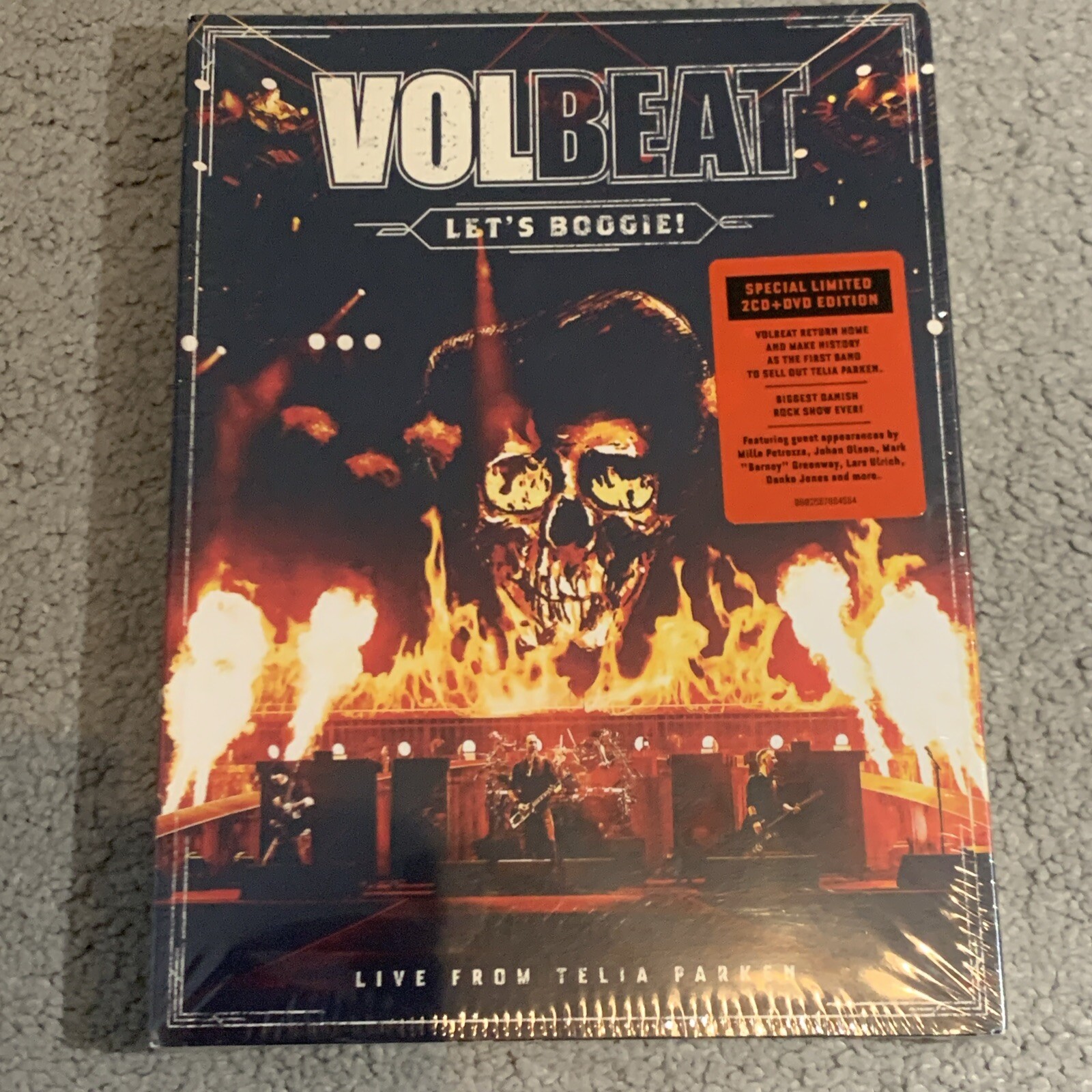 Volbeat Lets Boogie Live From Telia Park X2 CD And DVD New Sealed