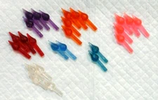 26 Medium Star Twinkle Lights LONG STEM Ceramic Christmas Tree Bulb VINTAGE #2