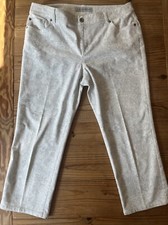 Hearts of Palm Pants Go Platinum Paisley Women Sz 2 (ChicoSizing) Comfort
