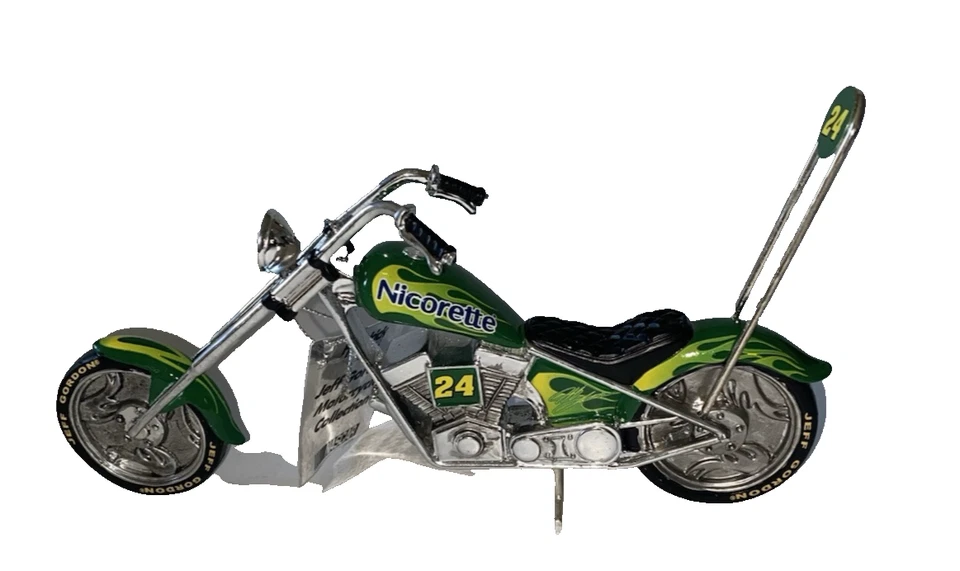 The Hamilton Collection Jeff Gordon Die-Cast Nicorette Motorcycle Model - Image 2 of 4