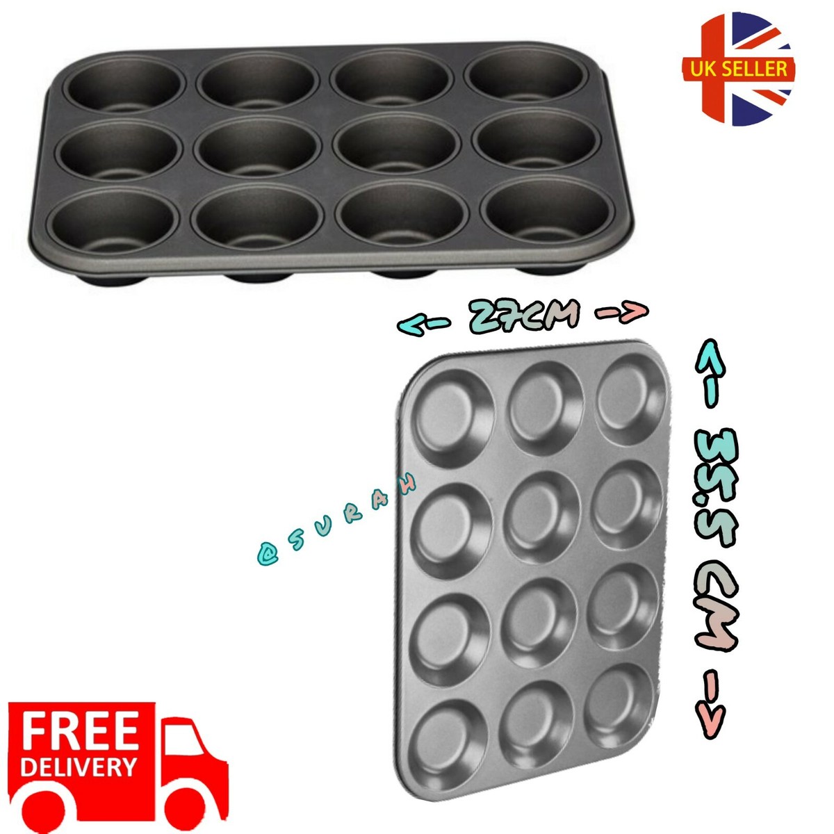 Silicone Muffin Tray Tesco Go Cook Marble 12 Cup Muffin Tray Tesco