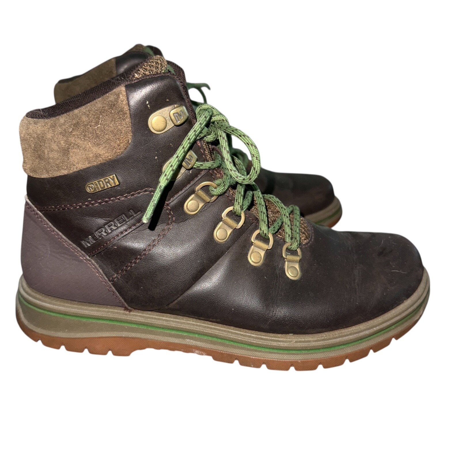 Merrell Scarpe da Trekking Uomo in Pelle Marrone Taglia 7