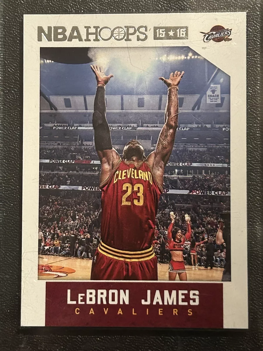 LeBron James 2015 16 NBAHoops 14 Iconic Chalk Toss eBay