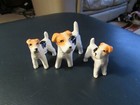 Vintage Miniature Fox Terrier Dog Figurines - Set of 3 - Japan — photo 3